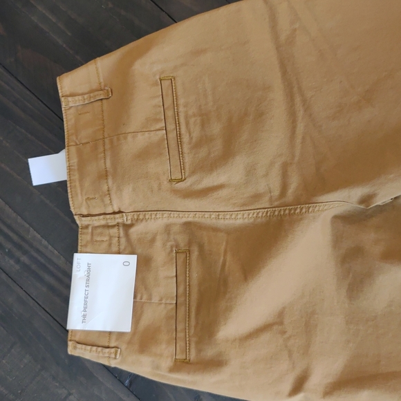 Loft The Perfect Straight Twill Pants - Picture 3 of 5